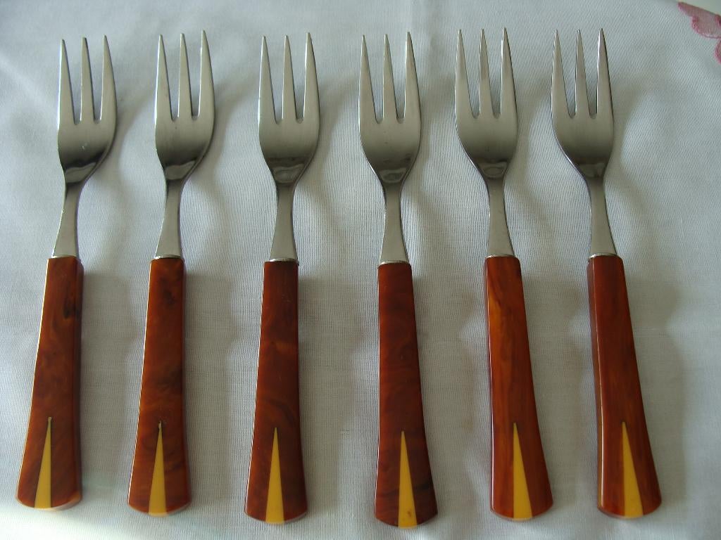 6 fourchettes 3 dents, couvert argenté, Rostfrei, vintage, Maison & Meubles, Cuisine | Couverts, Enlèvement ou Envoi, Comme neuf