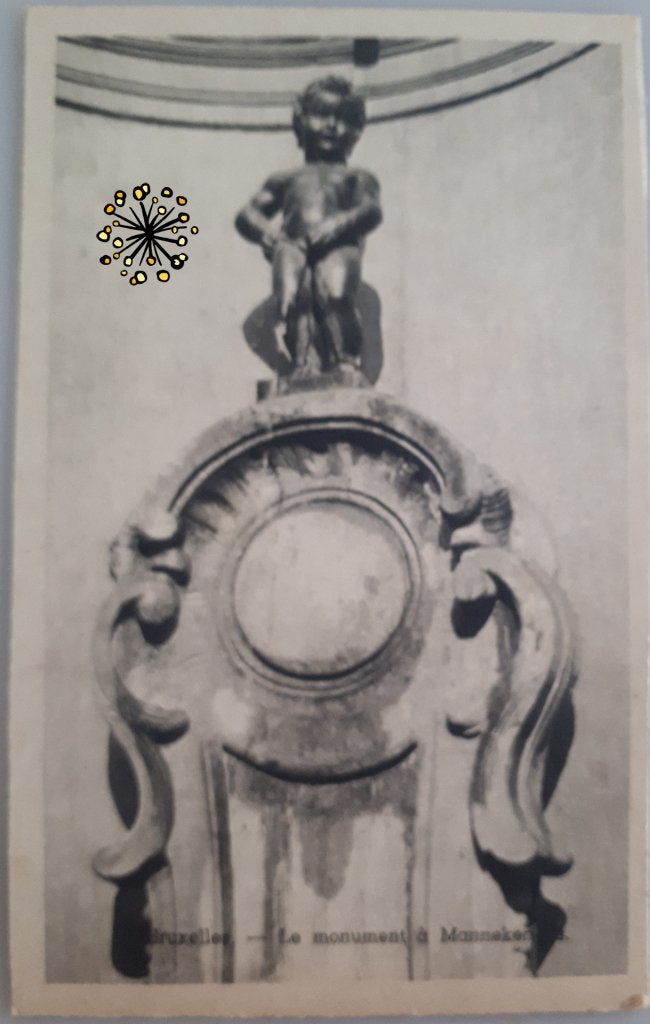 Brussel : oude postkaart Manneke Pis onbeschreven  Ref B1, Ophalen of Verzenden, 1920 tot 1940, Ongelopen, Brussel (Gewest)