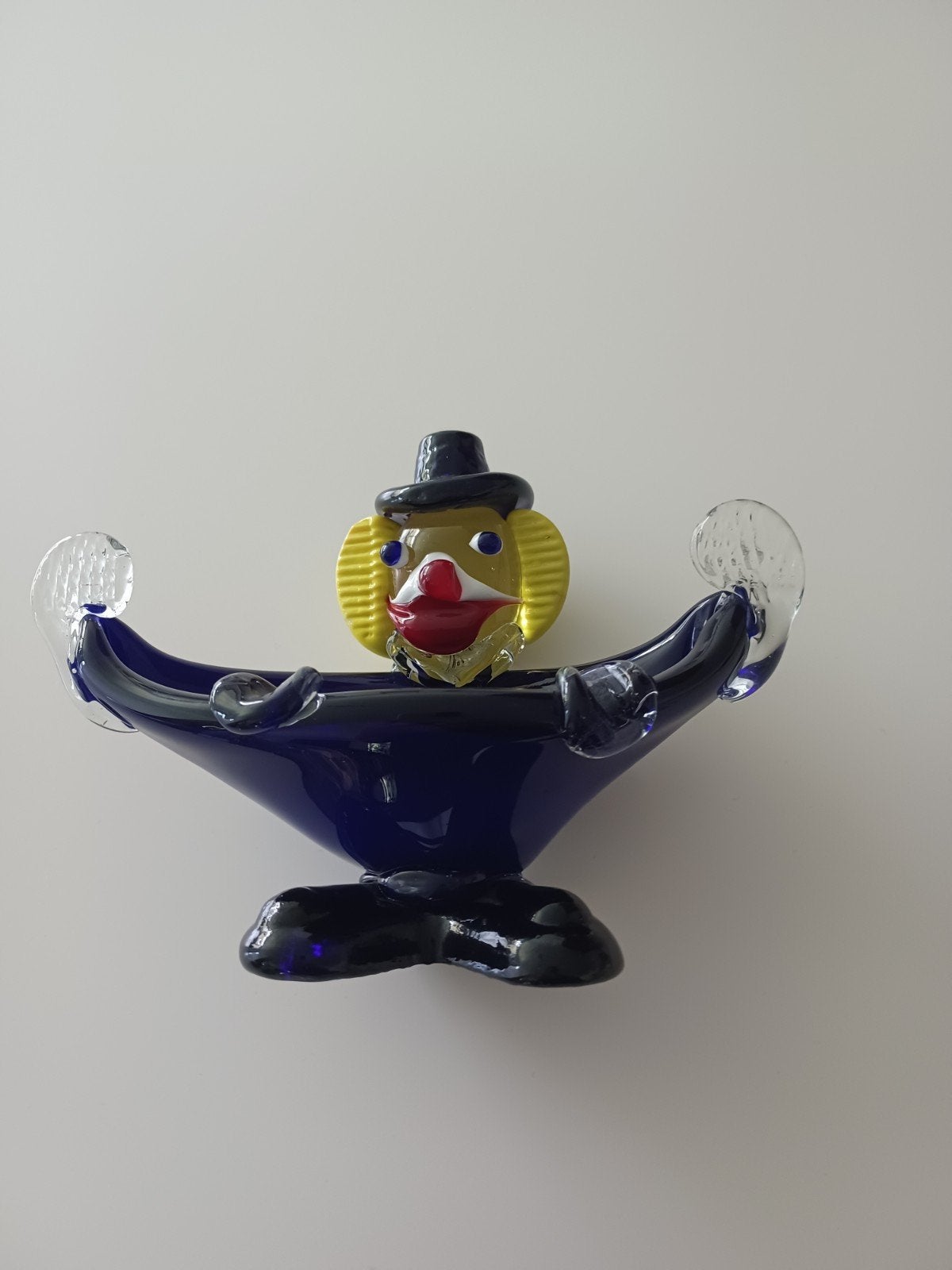 CLOWN MURANO BLEU COLBALT, Antiquités & Art, Antiquités | Verre & Cristal, Envoi