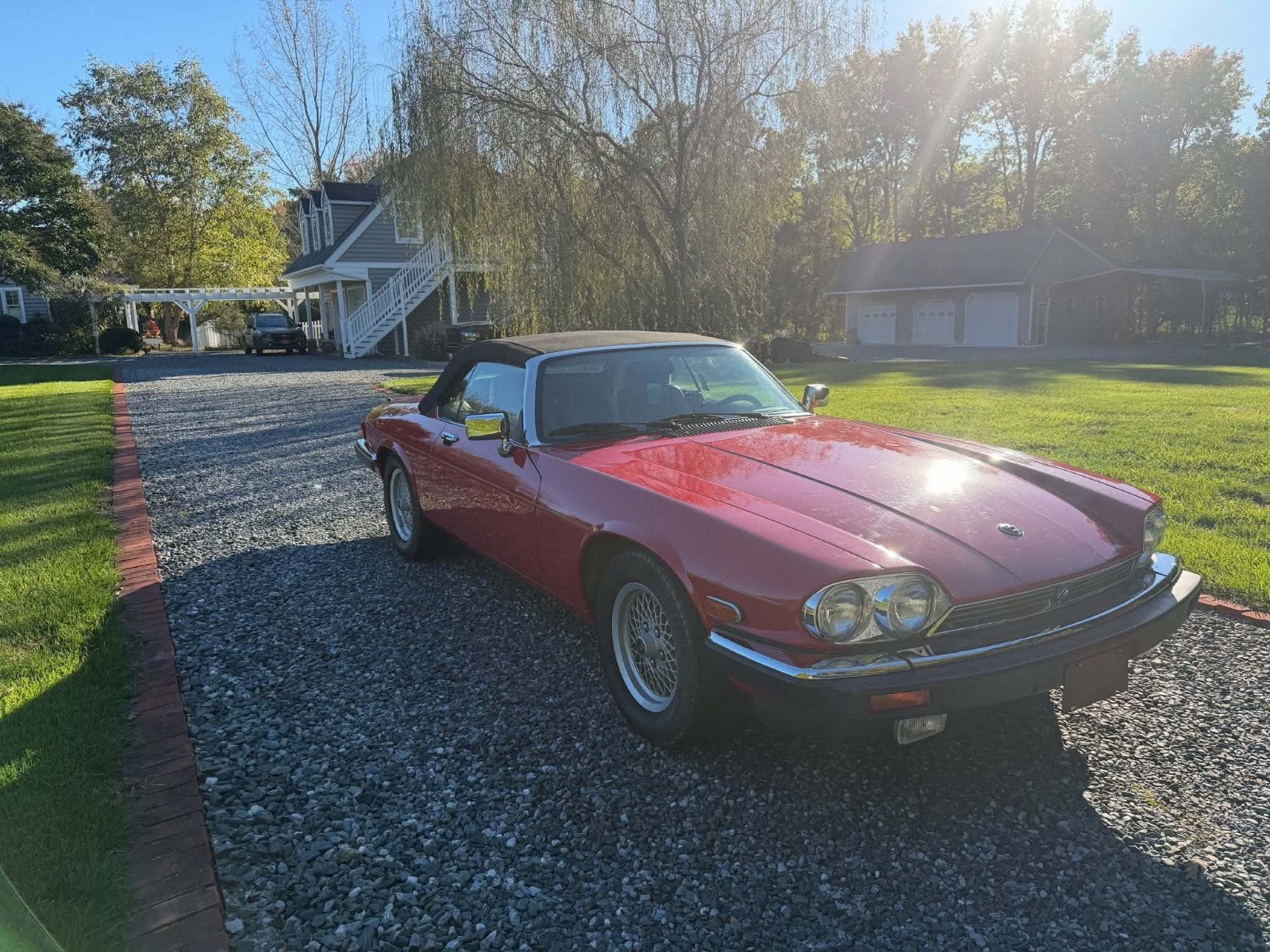 Jaguar XJS V12 1988, Auto's, Automaat, Beige, Cabriolet, https://public.car-pass.be/23765