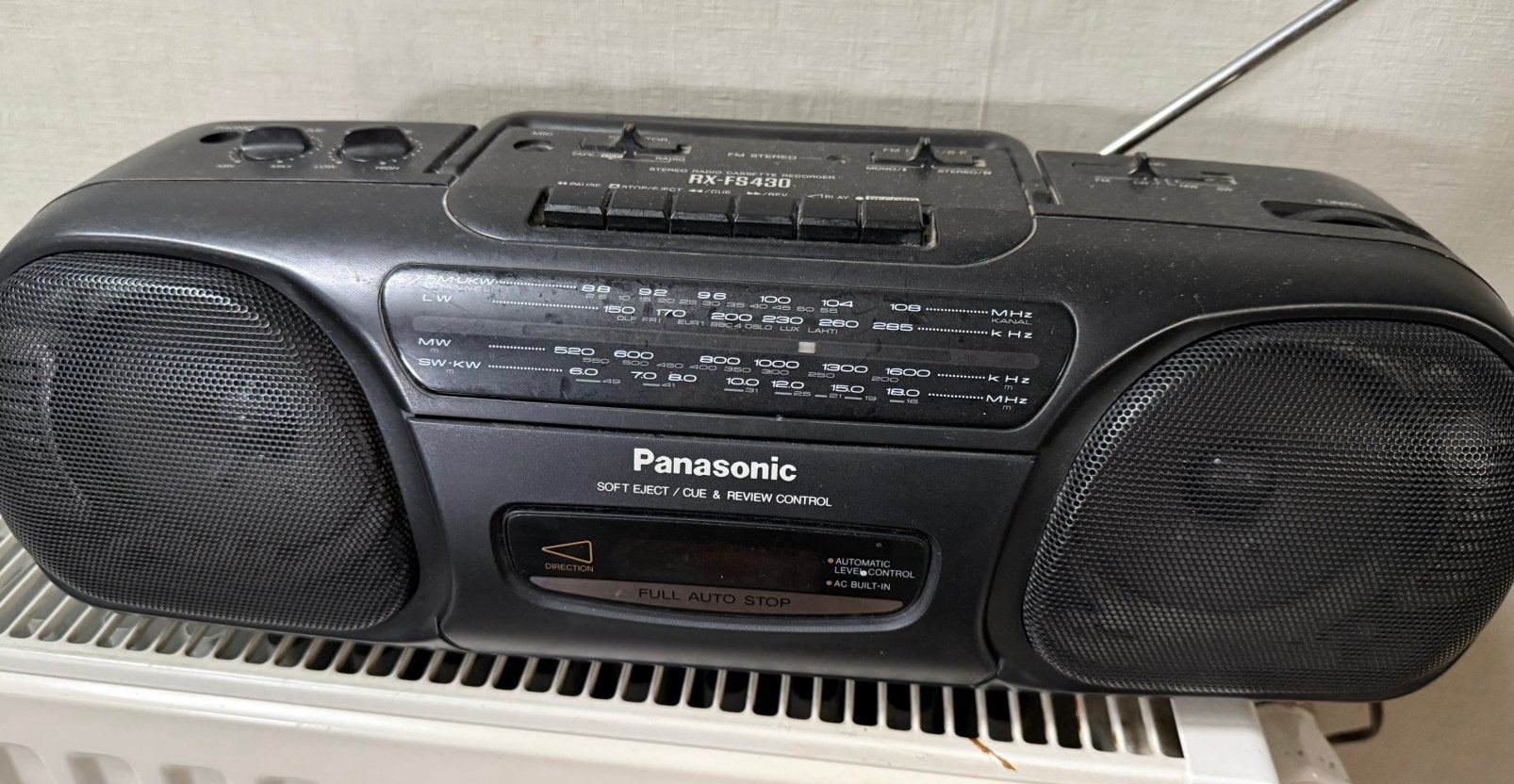 Panasonic Radio + Cassette, Enlèvement ou Envoi, Utilisé, Radio