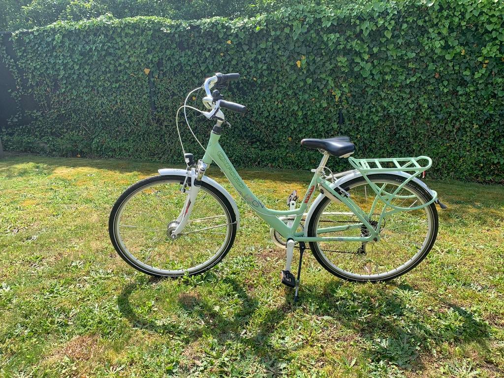 Oxford damesfiets muntgroen, Gebruikt, Versnellingen, 50 tot 53 cm, Schijfrem