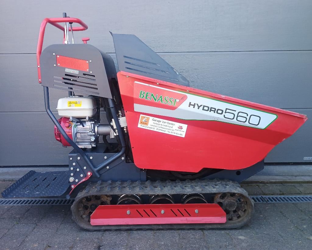 rupsdumper benassi, Ophalen, Dumper