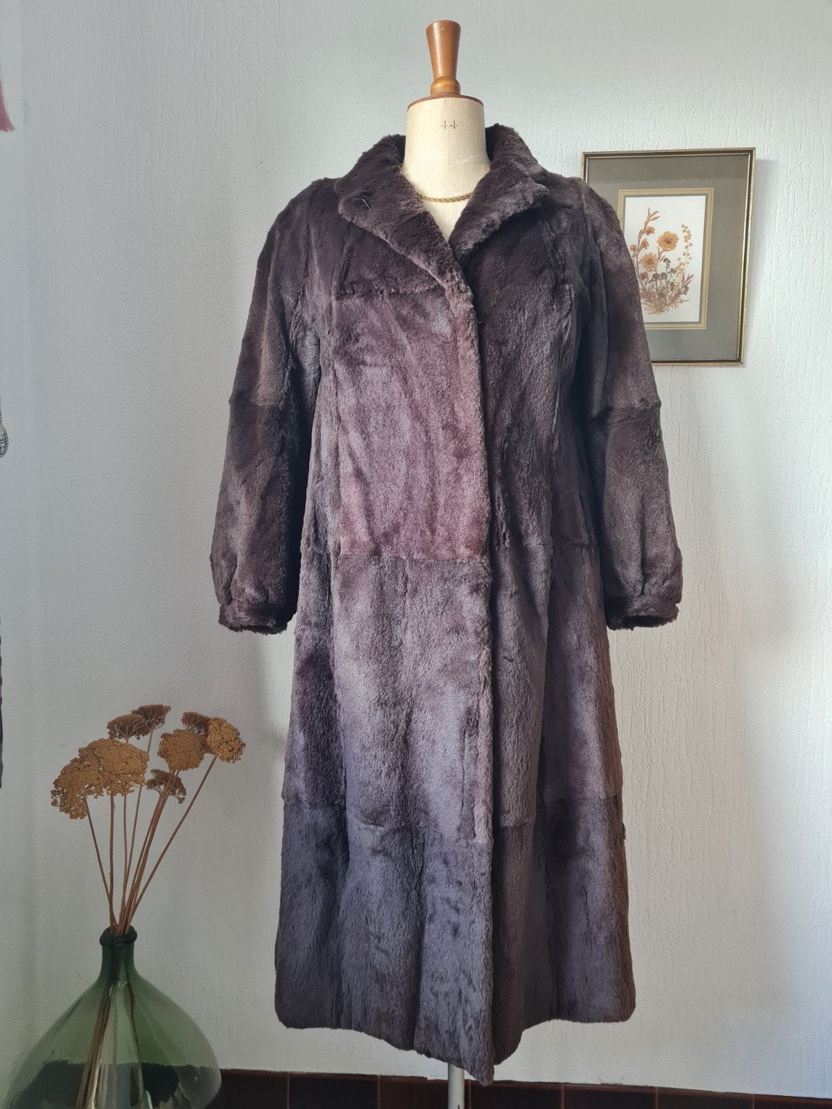 Prachtige vintage bruine bontjas uit de jaren 70 maat 38, Kleding | Dames, Bruin, Ophalen of Verzenden, Zo goed als nieuw, Pelsen nv Bouckaert