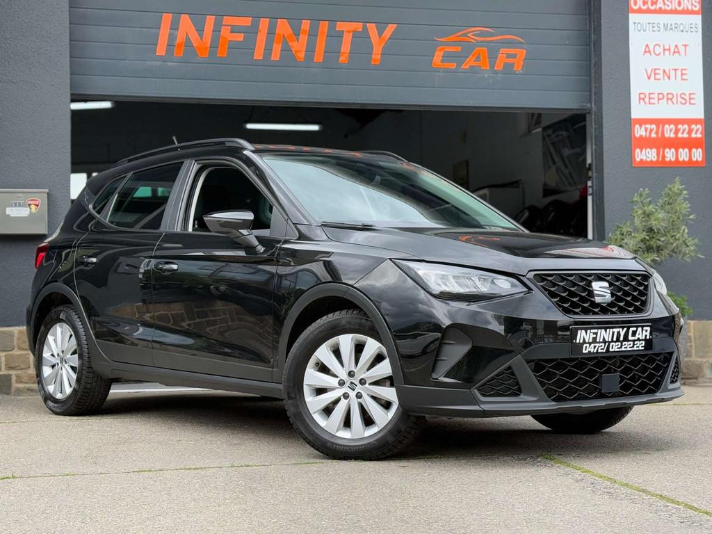 SEAT Arona Arona 1.0 TSI Move! Navi (bj 2022), Auto's, Voorwielaandrijving, Stof, Gebruikt, Zwart