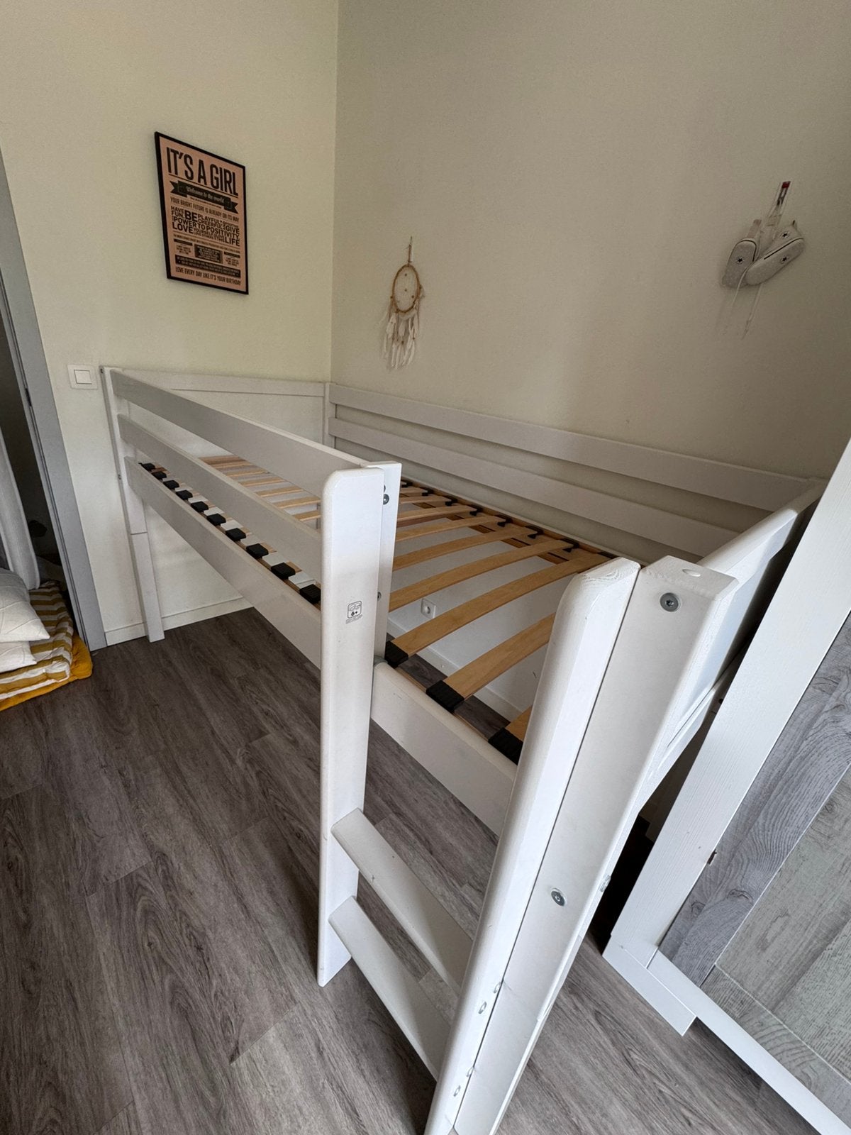 Halfhoog slaper, Enlèvement, Comme neuf, Lit mi-hauteur mezzanine