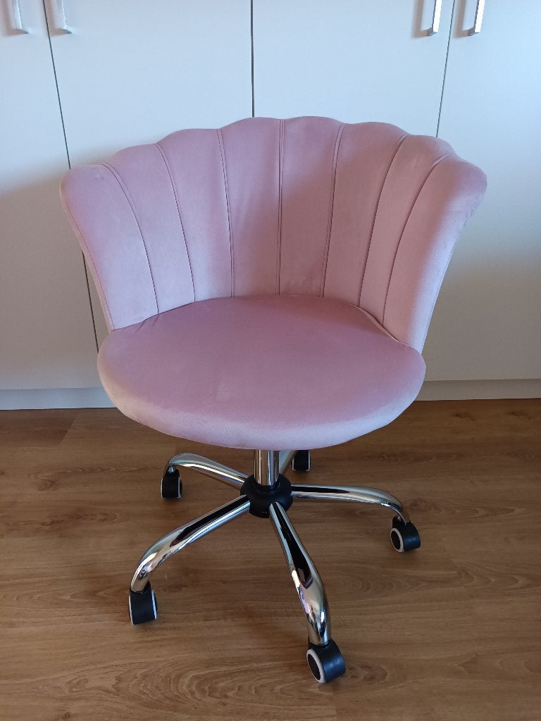 Make-up stoel / bureastoel, Ophalen, Zo goed als nieuw, Roze, Bureaustoel