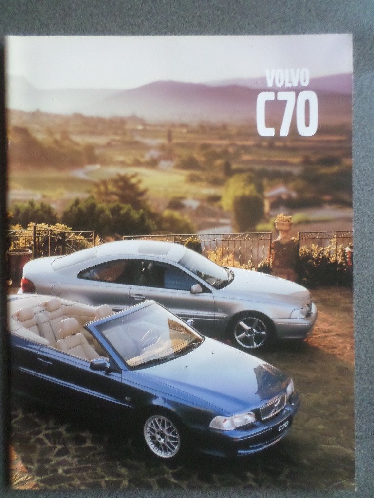Volvo C70 Coupe & Cabrio 2001 Brochure, Ophalen of Verzenden, Volvo
