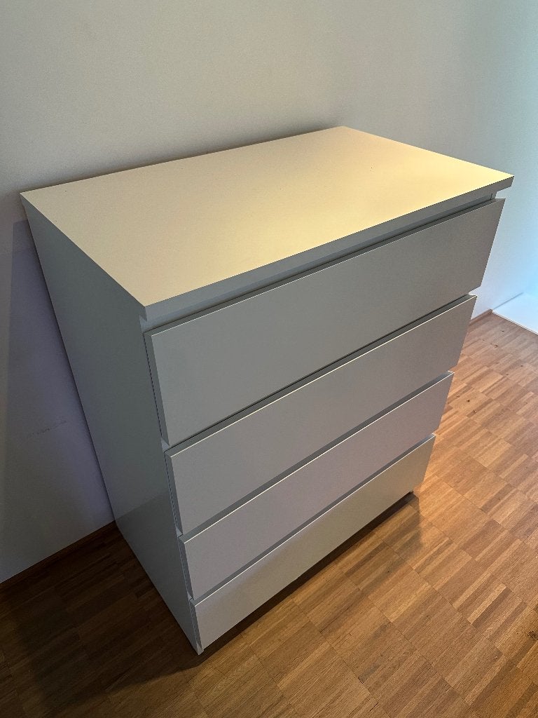 Ikea Malm kast met 4 laden 80(B)x48(D)x100(H)cm, Huis en Inrichting, Ophalen, Gebruikt, 100 tot 150 cm, 50 tot 100 cm