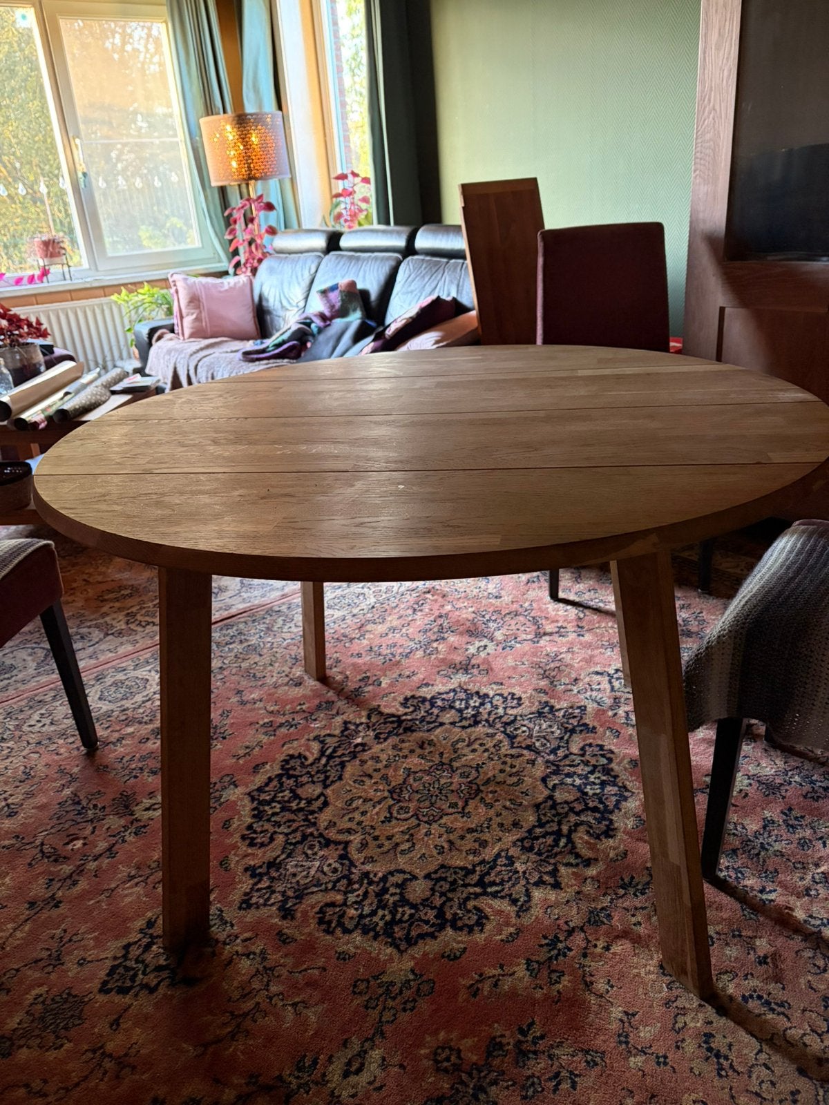 Ronde tafel, Huis en Inrichting, Ophalen, Gebruikt, Rond, Landelijk