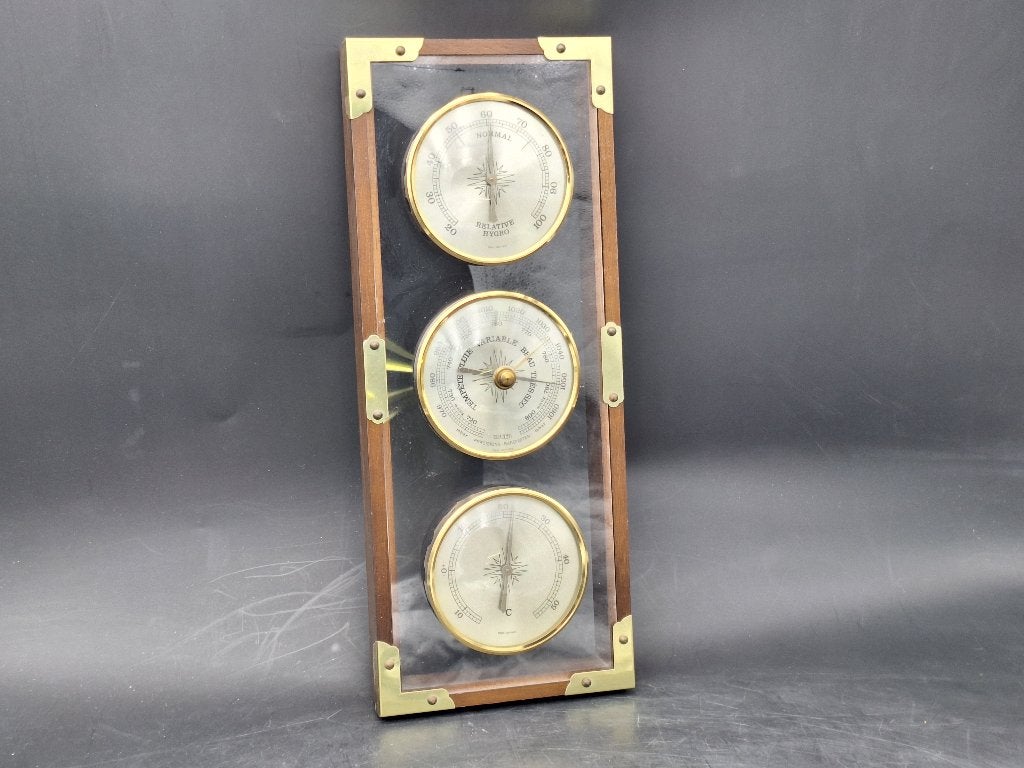 oude traditionele analoog weerstation, jaren 50, Antiek en Kunst, Ophalen of Verzenden