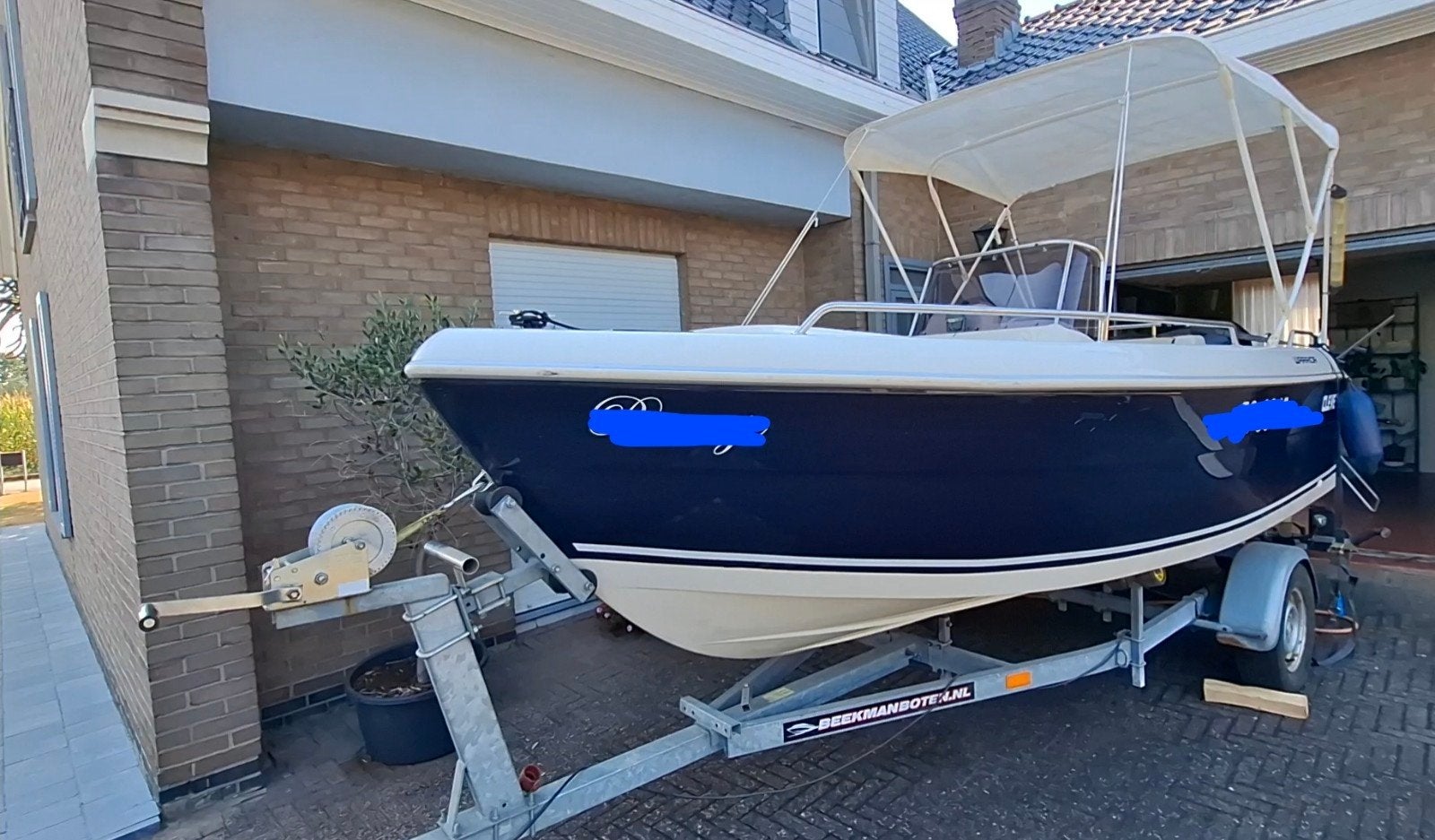 Consoleboot 4m70 veel opties Mercury EFI 60pK + trailer, Watersport en Boten, Ophalen, Gebruikt, Met afstandsbediening, 5 m