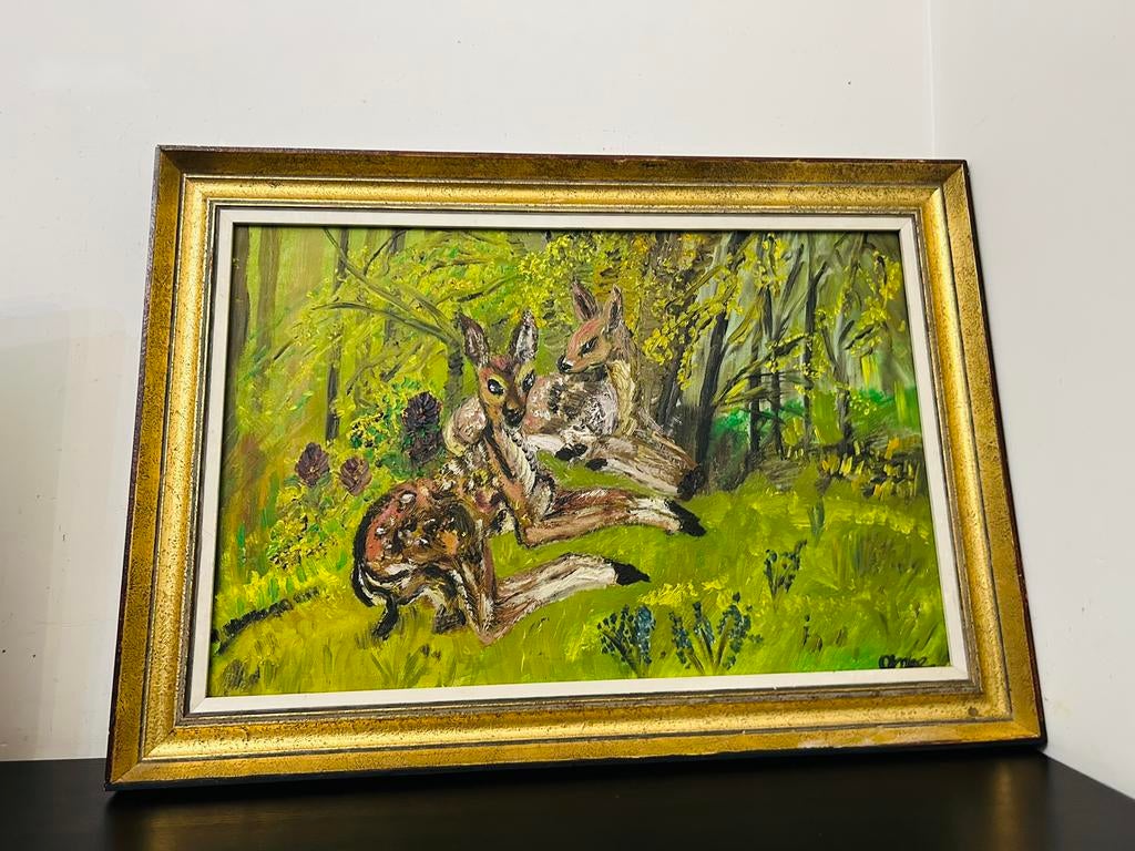 Een prachtig handgeschilderd schilderij van een Belgische, Enlèvement ou Envoi
