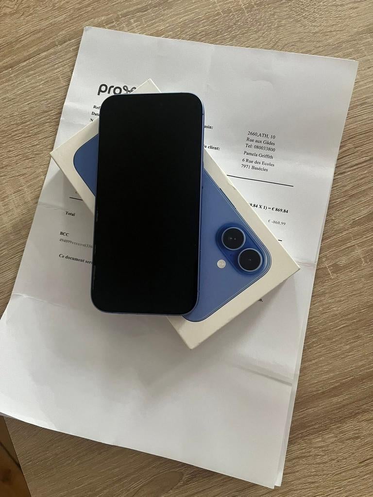 iPhone 16, Télécoms, Téléphonie mobile | Apple iPhone, Comme neuf, iPhone 16, Enlèvement ou Envoi