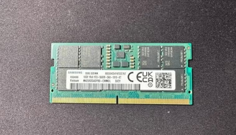 Samsung - 16 GB DDR5 RAM (SODIMM) - 5600 MHz, Informatique & Logiciels, 5600 MT/s, Enlèvement ou Envoi, Comme neuf, DDR5