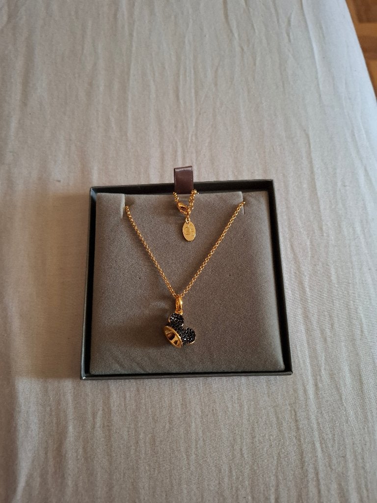 Couture kingdom disney mickey mouse ketting, Ophalen, Zwart, Nieuw, Zilver
