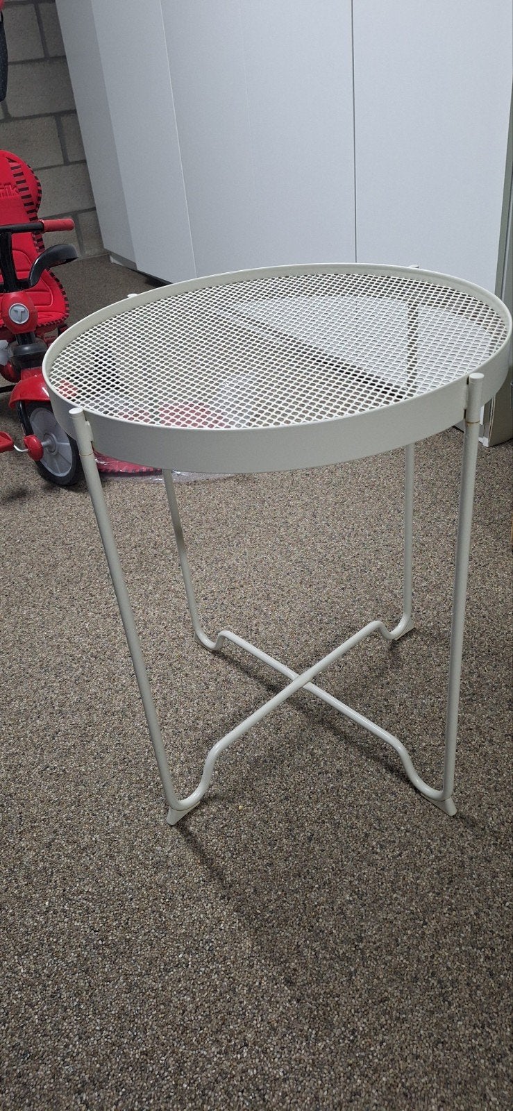 ikea tuintafeltje, Ophalen