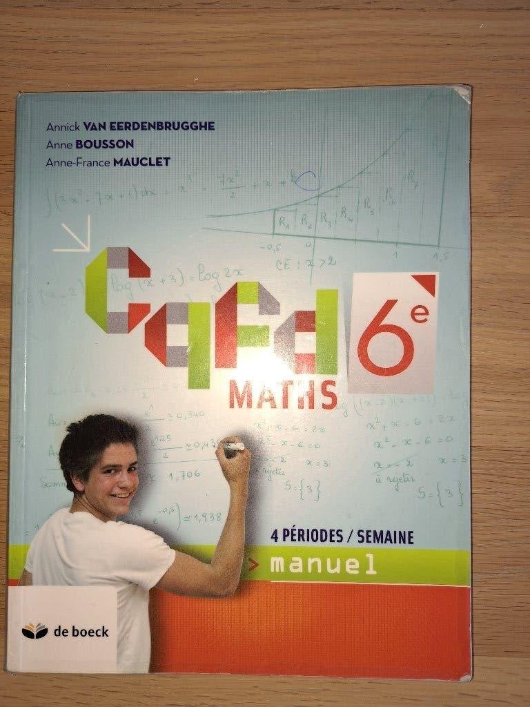 CQFD 6E MATHS 4 périodes/semaine, Comme neuf, Enlèvement, Secondaire, De boeck