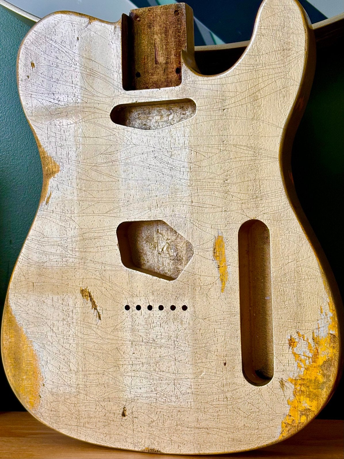 Heavy relic telecaster body (eigen makelij), Ophalen of Verzenden, Zo goed als nieuw