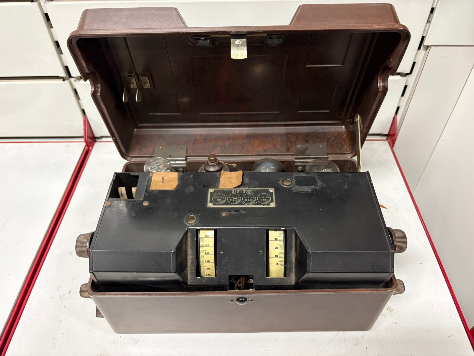 Ancien poste radio TSF Philips 2531 (1930) - RARE, Enlèvement, Utilisé, Radio
