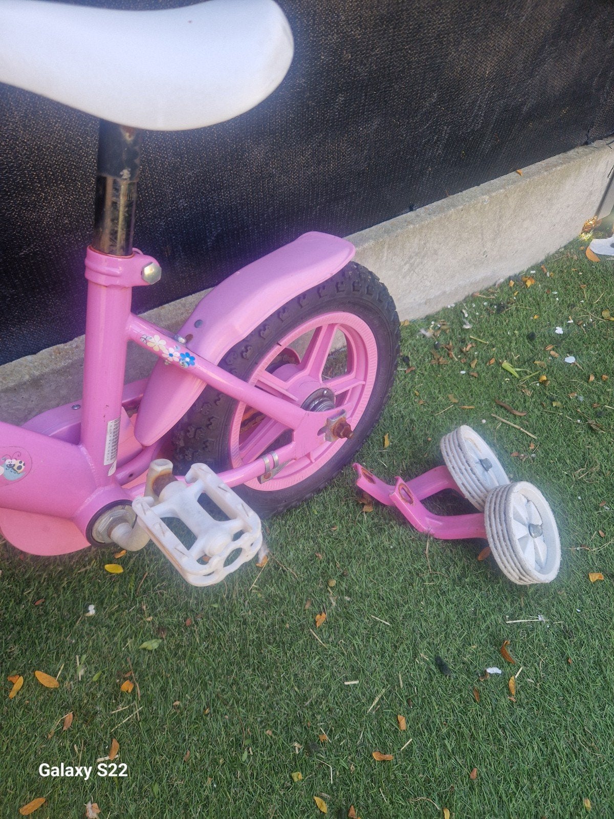 meisjesfiets 12", Enlèvement, Utilisé, Frein à rétropédalage, Siège réglable