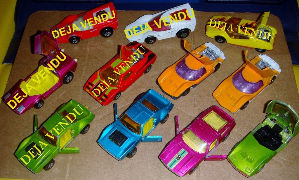 5 Voitures de course Matchbox, de 1971 et 72, Ophalen of Verzenden, Gebruikt