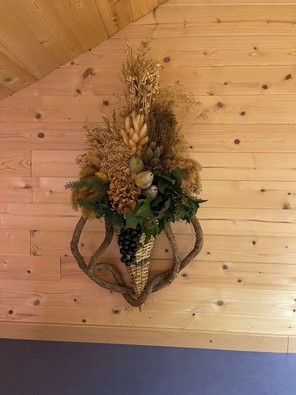 Uniek Rustiek Wandornament, Huis en Inrichting, Woonaccessoires | Droogbloemen, Ophalen of Verzenden, Gebruikt