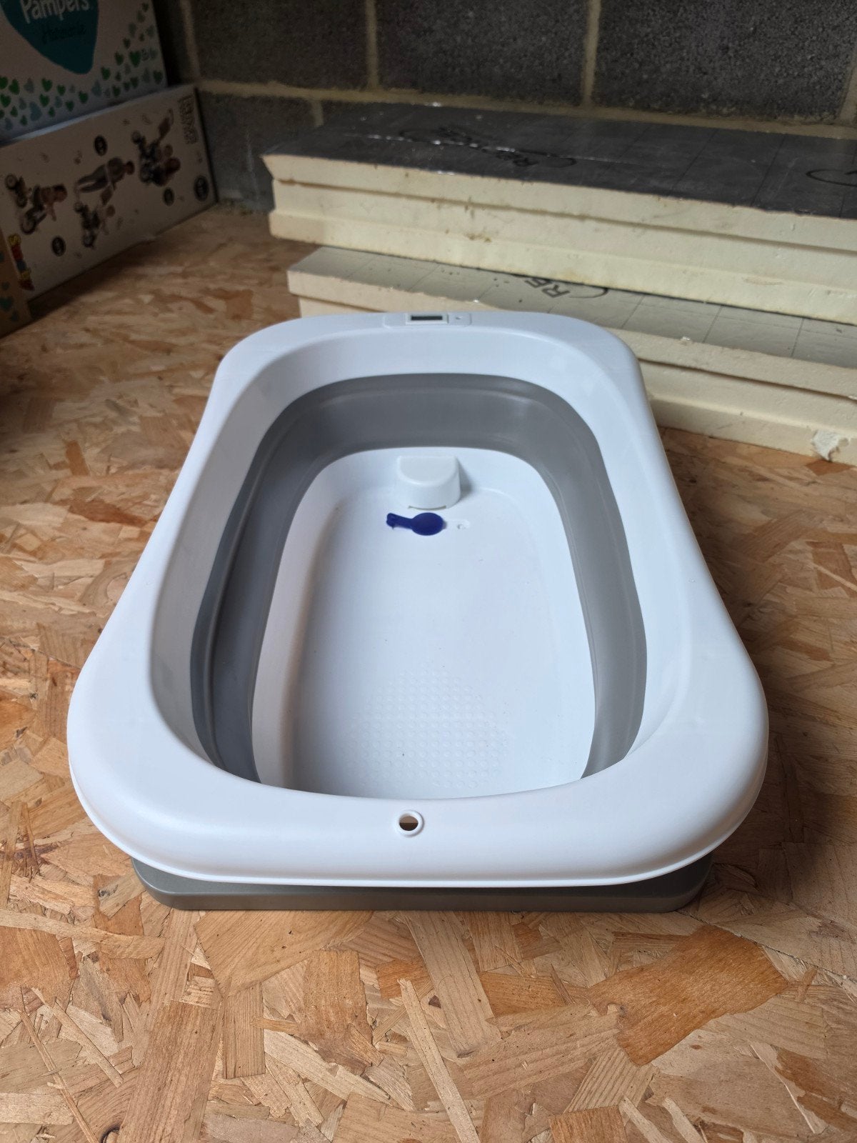 Baignoire pliable pour bébé Baboo avec thermomètre et coussi, Enfants & Bébés, Enlèvement ou Envoi, Utilisé, Baignoire, Autres marques