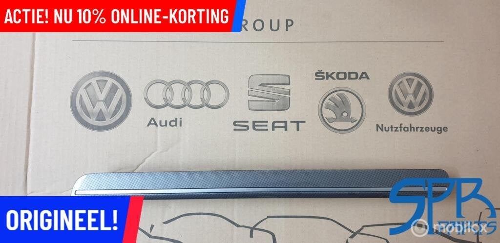 GOLF 7 SIERLIJST SIERSTRIP TRIM DASHBOARD grijs BLOK chroom, Auto-onderdelen, Interieur en Bekleding, Gebruikt, Volkswagen, Ophalen of Verzenden