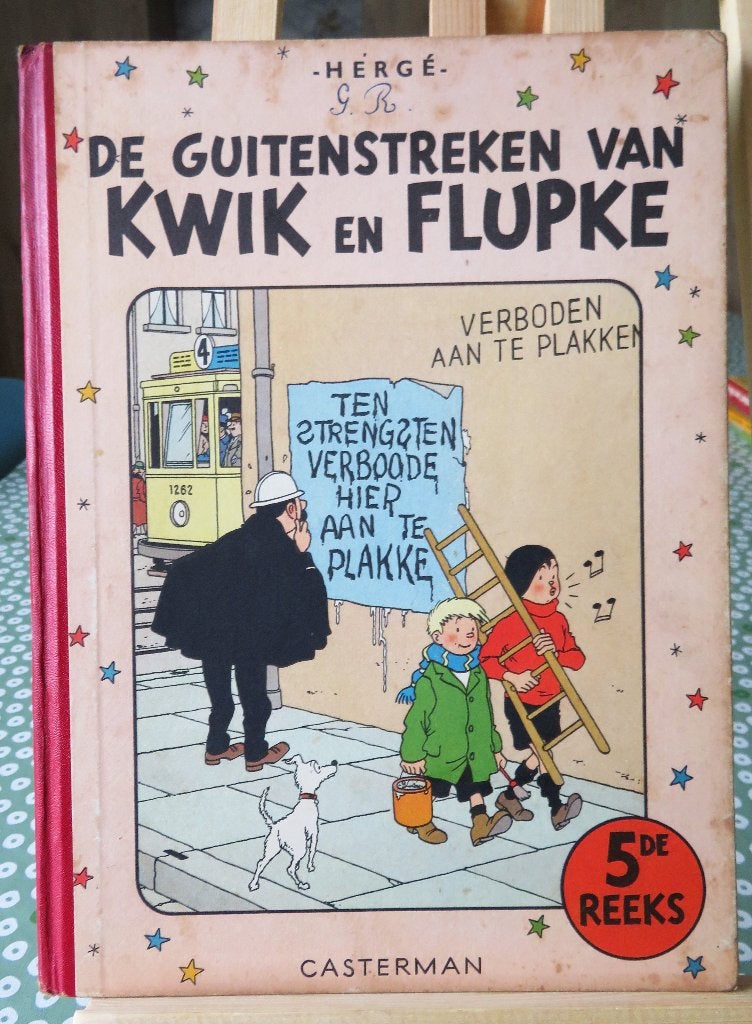 De guitenstreken van Kwik en Flupke reeks 5 eerste druk., Ophalen of Verzenden, Hergé