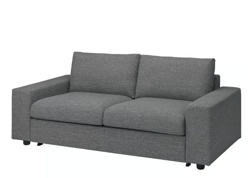 2-Zitsbank met brede armleuning, Ophalen, 150 tot 200 cm, Tweepersoons, 75 tot 100 cm