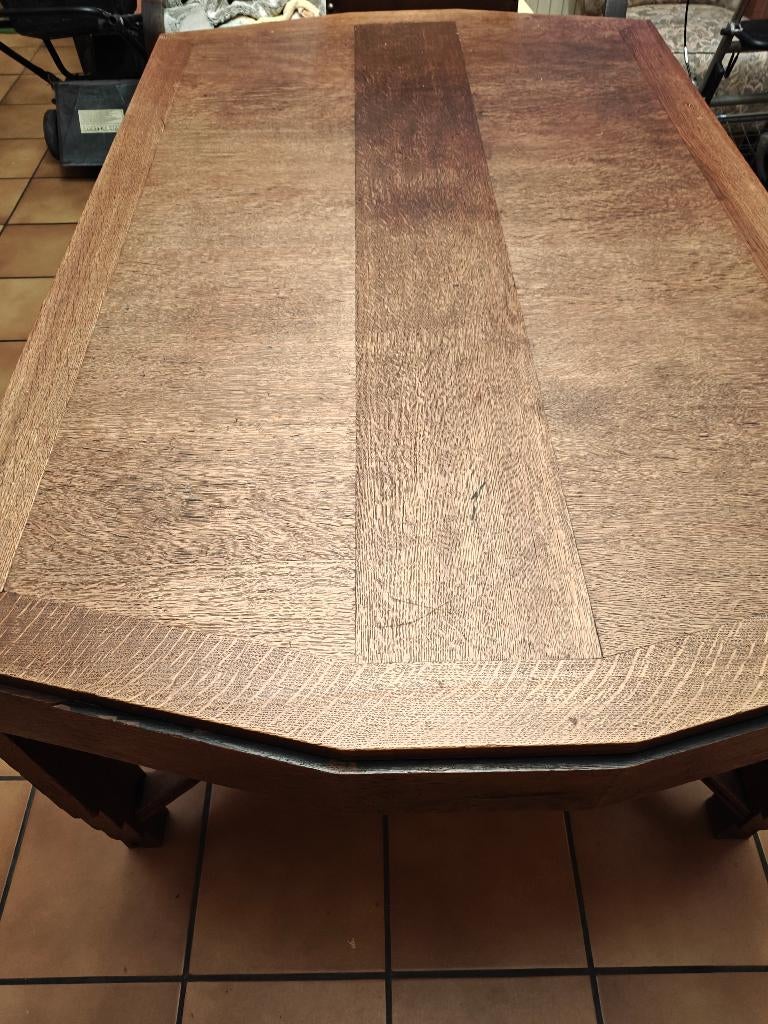 eetkamer tafel eettafel massief art deco stijl, Ophalen