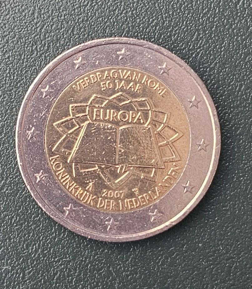 2 euro herdenkingsmunt verdrag van Rome nederland, Postzegels en Munten, Munten | Europa | Euromunten, Ophalen of Verzenden, 2 euro