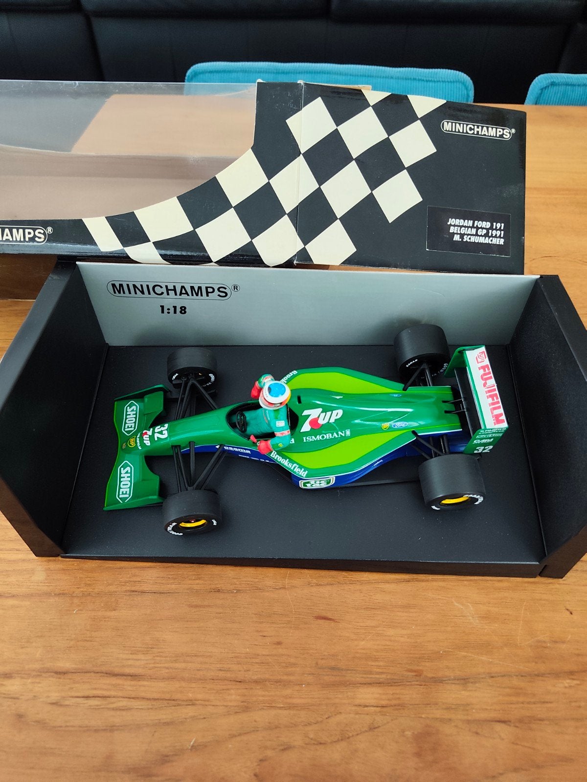 Schumacher Jordan Ford 191 Belgian GP 1991, Verzamelen, Ophalen of Verzenden, Zo goed als nieuw, Formule 1