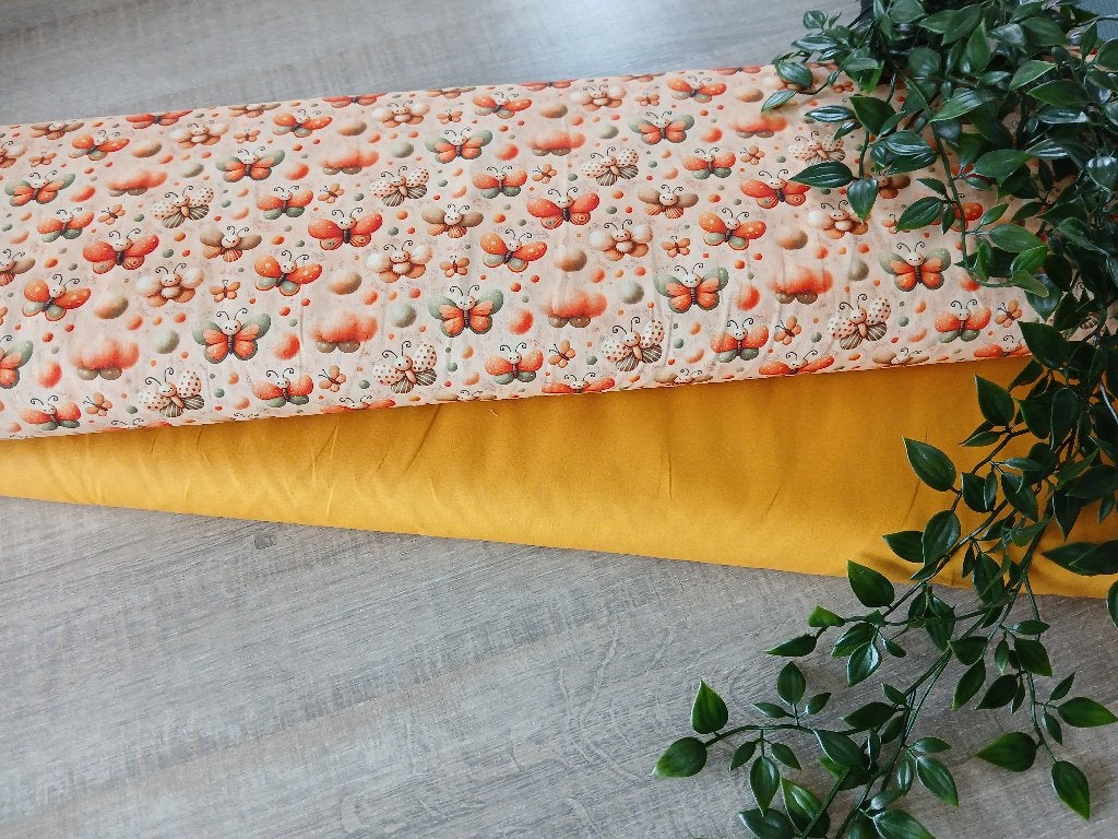 Poplin Stoffenpakket B – Perfect Match: Print + Gratis Uni, Hobby & Loisirs créatifs, Tissus & Chiffons, Neuf, 200 cm ou plus