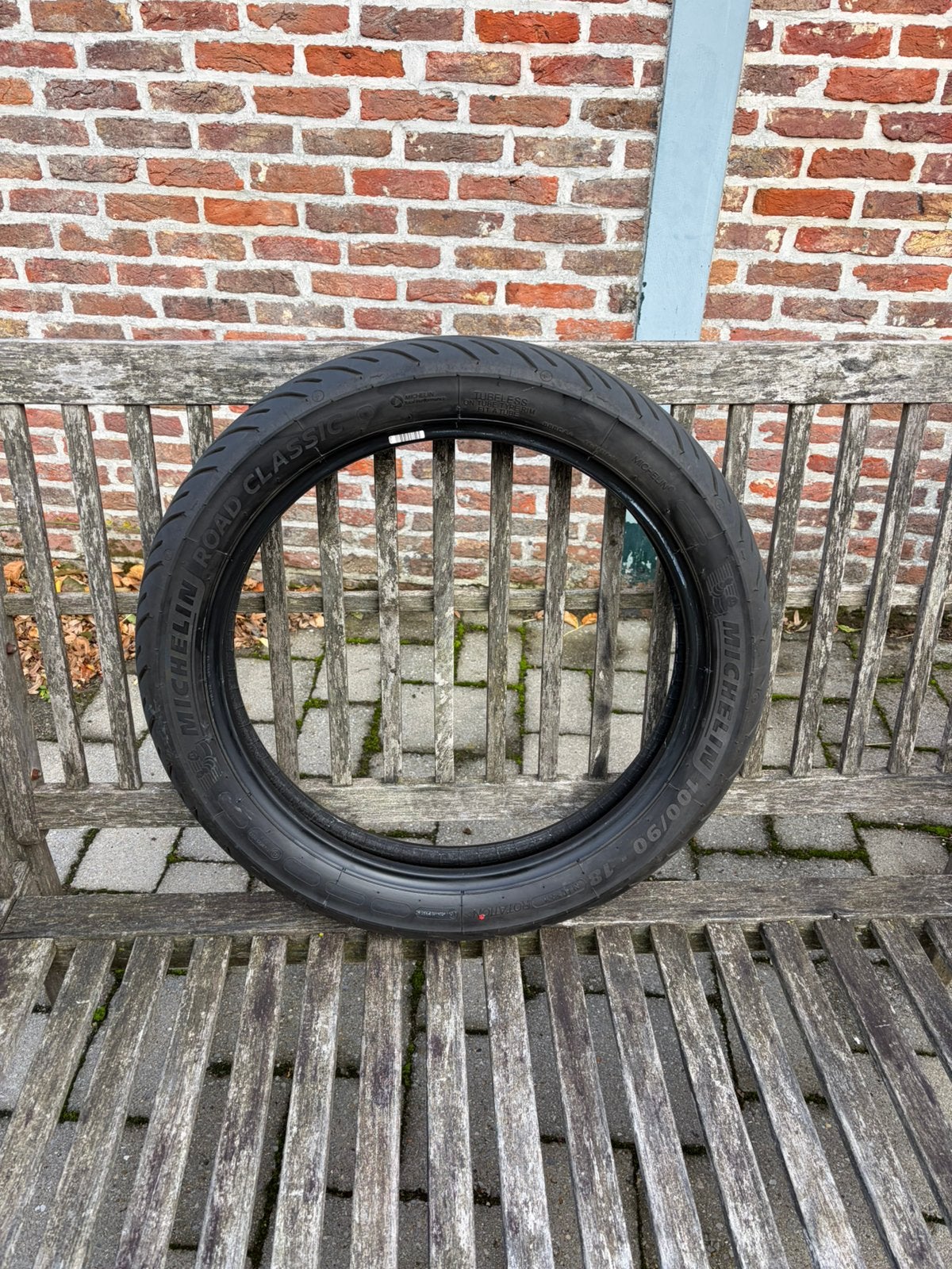 Michelin Road Classic 100/90-18, Motoren, Ophalen, Gebruikt