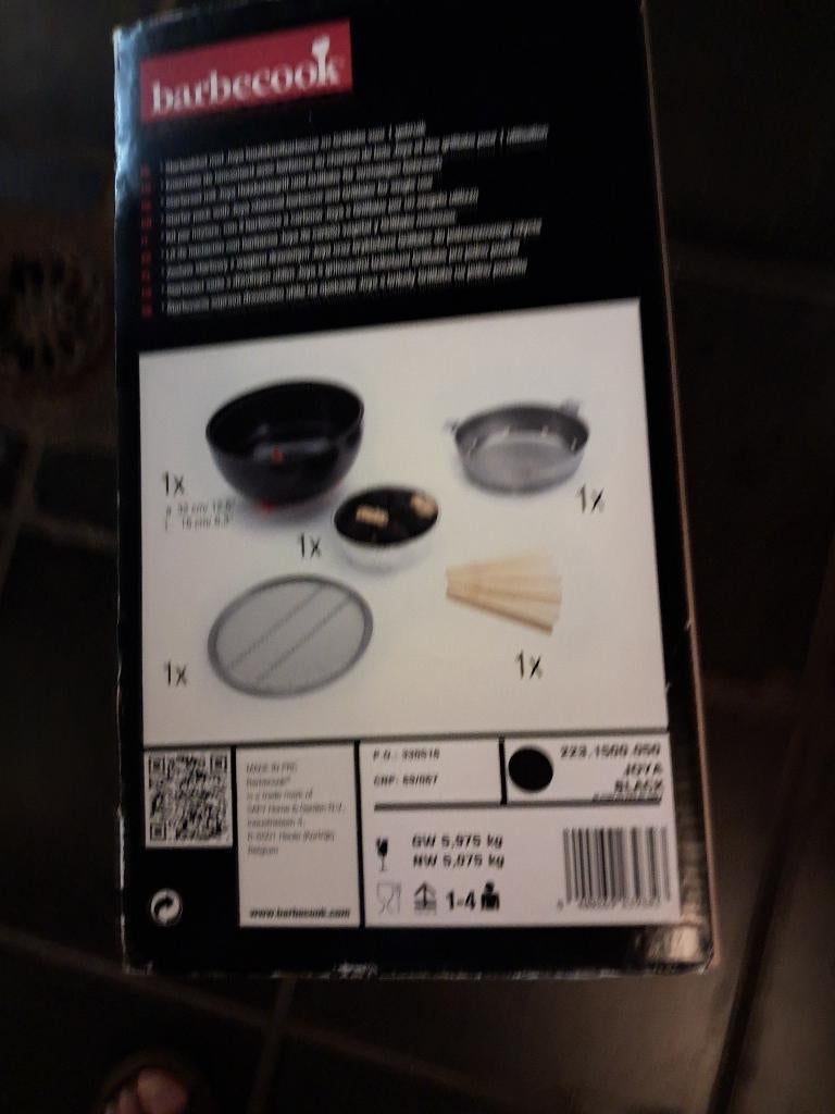Mini Barbecue Barbecook de table, Enlèvement, Comme neuf, Avec accessoires
