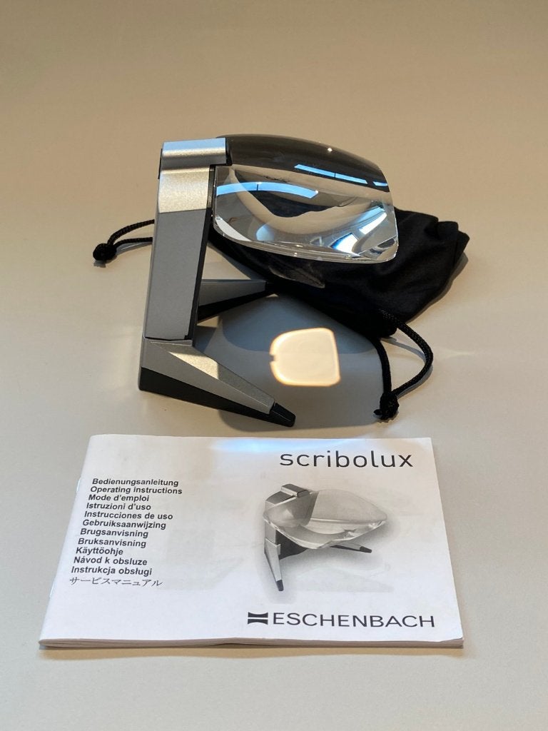 Loupe Eschenbach Scribolux avec éclairage LED, Hobby & Loisirs créatifs, Loupes & Lampes loupes, Enlèvement ou Envoi, Comme neuf