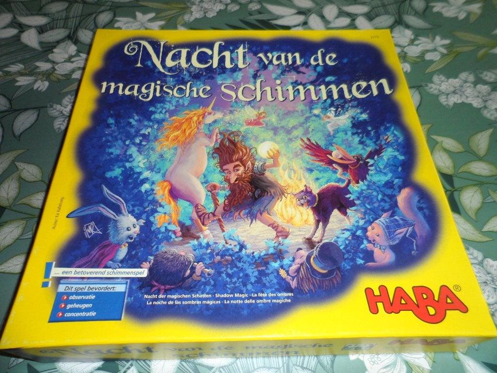gezelschapsspel Nacht van de magische Schimmen van Haba, Een of twee spelers, Ophalen of Verzenden, Zo goed als nieuw, Haba
