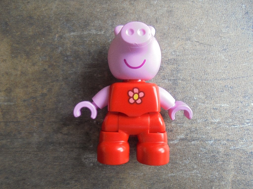Lego Duplo Peppa Pig Figure Peppa Pig (zie foto's), Gebruikt, Ophalen of Verzenden, Losse stenen, Disney