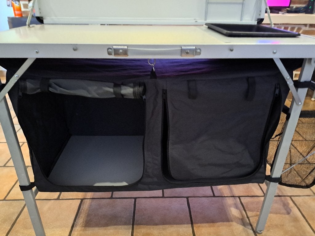 Valise cuisine camping pliable, Enlèvement, Comme neuf, Armoire de camping