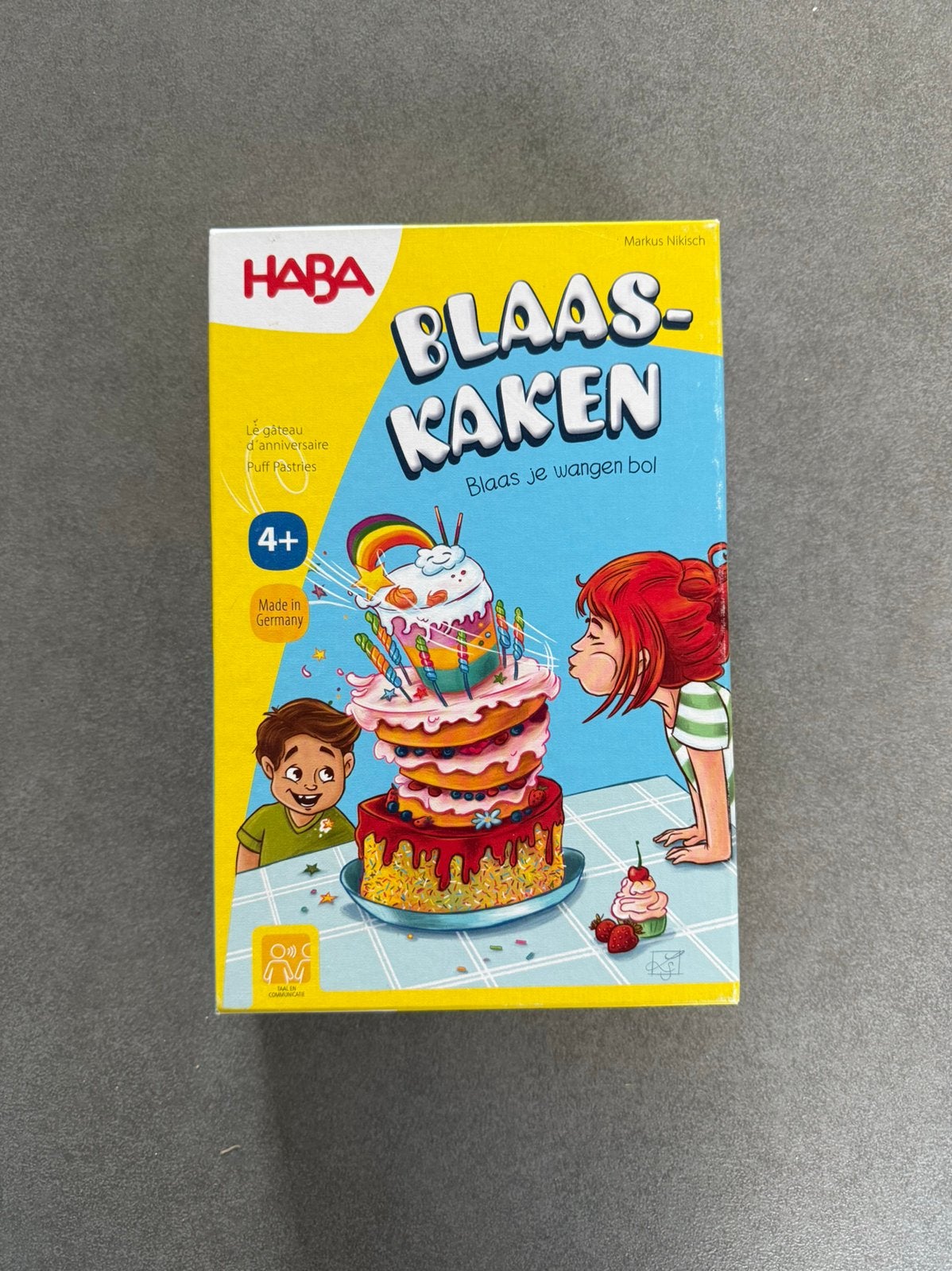Haba spelletje Blaaskaken, Kinderen en Baby's, Speelgoed | Educatief en Creatief, Ophalen, Zo goed als nieuw