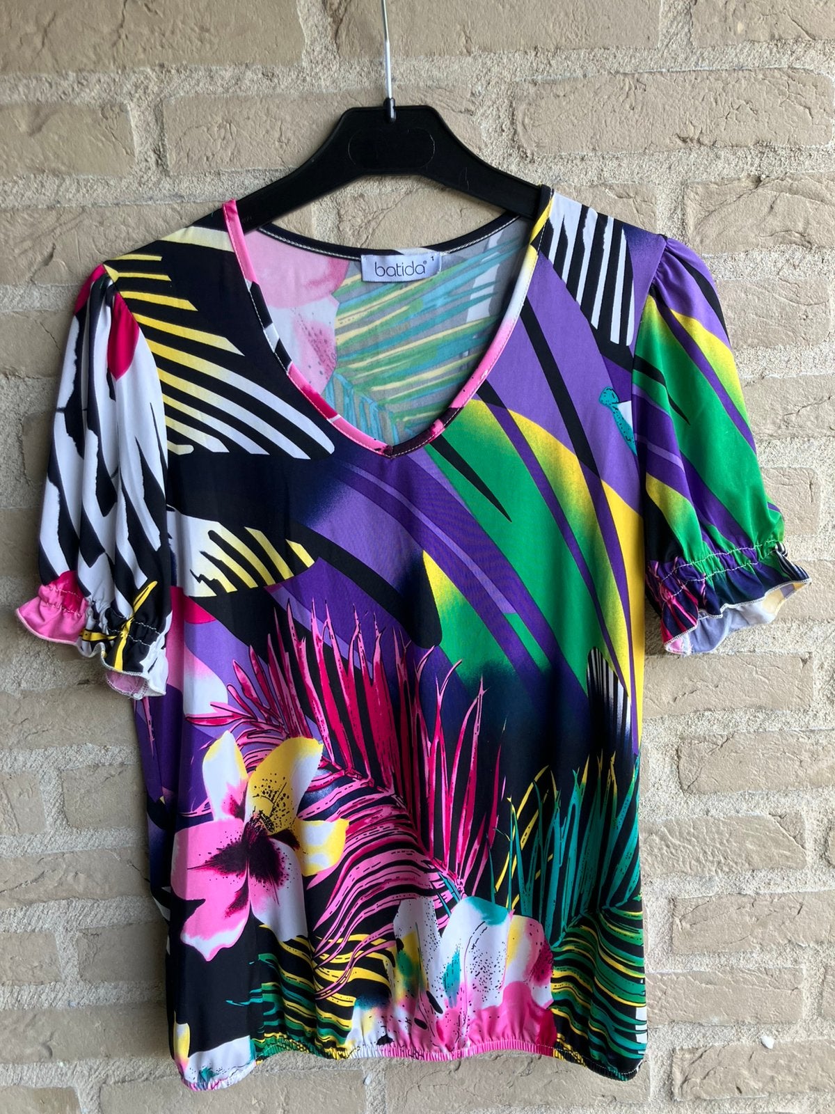 Fleurig bloesje-Batitda-M 1, Kleding | Dames, Ophalen, Zo goed als nieuw