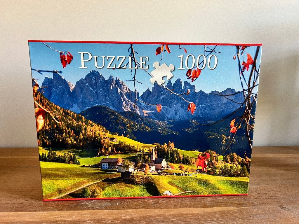 Puzzle 1000 - Zuid-Tirol, Ophalen of Verzenden, 500 t/m 1500 stukjes, Zo goed als nieuw, Legpuzzel