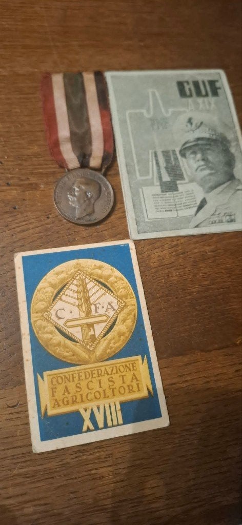 Italie_Médaille et documents_WW2, Collections, Objets militaires | Seconde Guerre mondiale, Armée de terre, Enlèvement ou Envoi