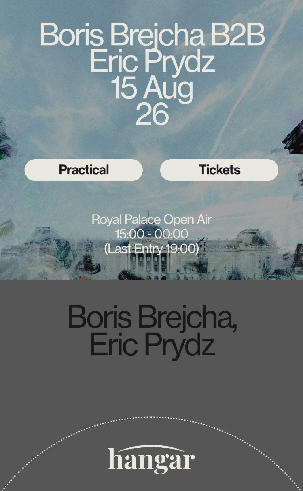 2 tickets Boris Brejcha B2B Eric Prydz 15 augustus, Tickets en Kaartjes, Twee personen