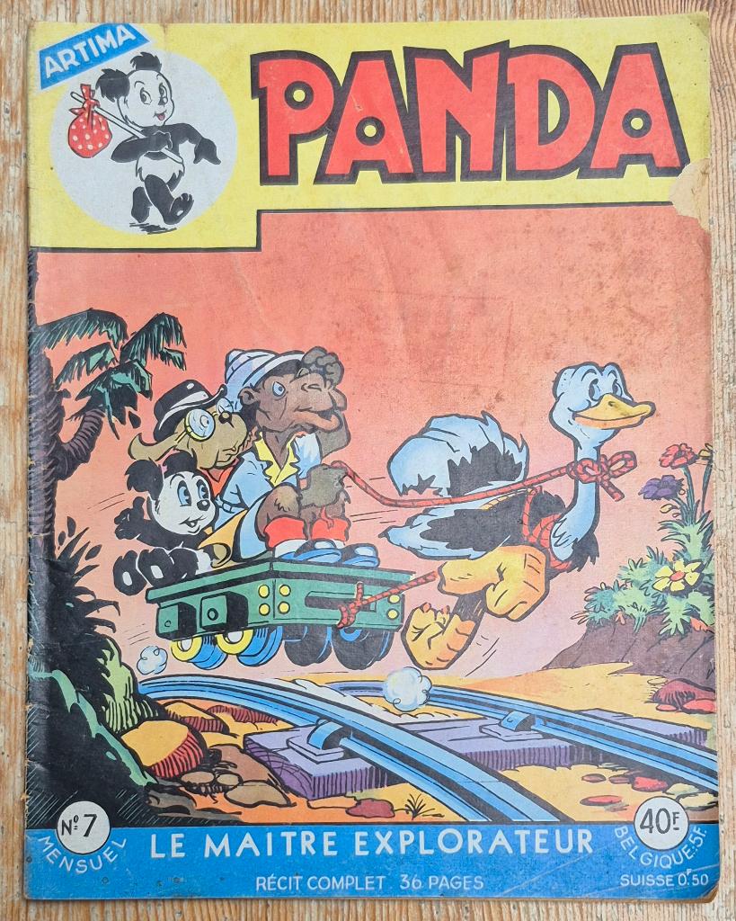 Panda 7 Le maître explorateur 1958 Artima Marten Toonder, Boeken, Gelezen, Marten Toonder, Verzenden, Eén stripboek
