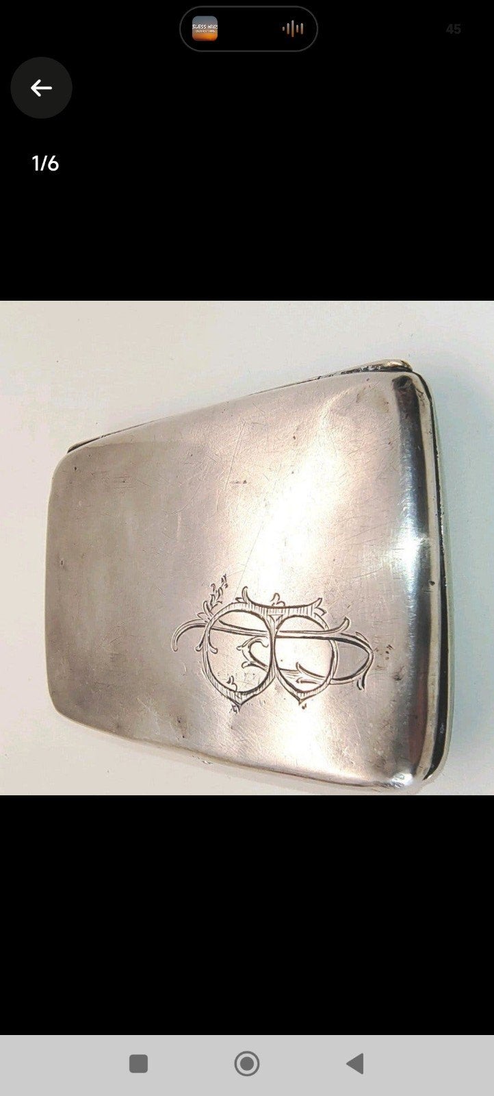 boîte à cigarettes 0.800 argent, Enlèvement ou Envoi, Argent