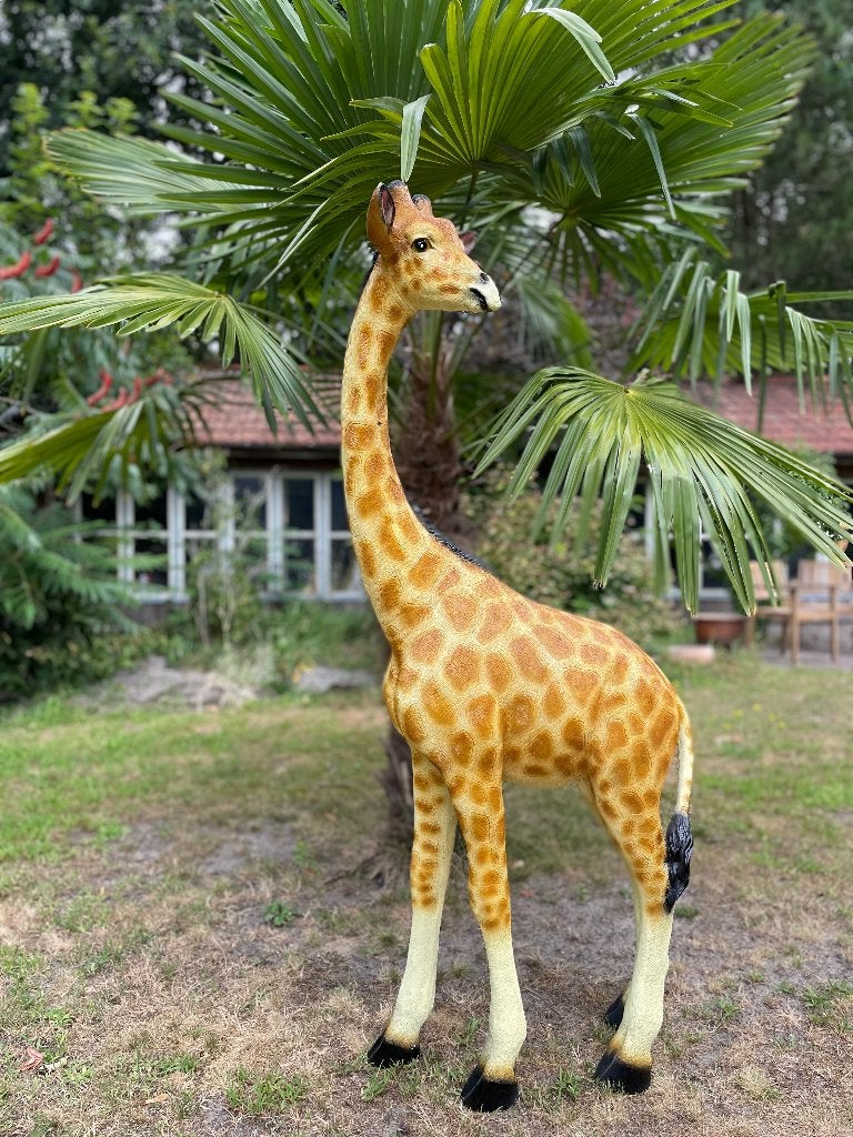 Giraf, giraffe, origineel tuin, dieren, zwanger 150cm, Ophalen, Nieuw, Kunststof, Dierenbeeld
