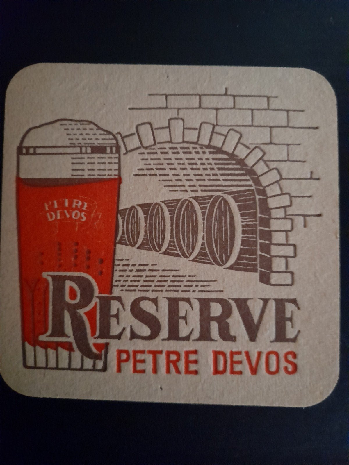 bierviltje petre Devos, Ophalen of Verzenden